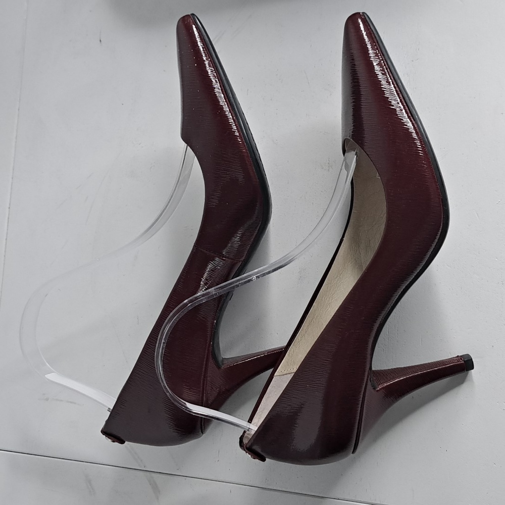 Michael Kors Maroon Leather Pumps